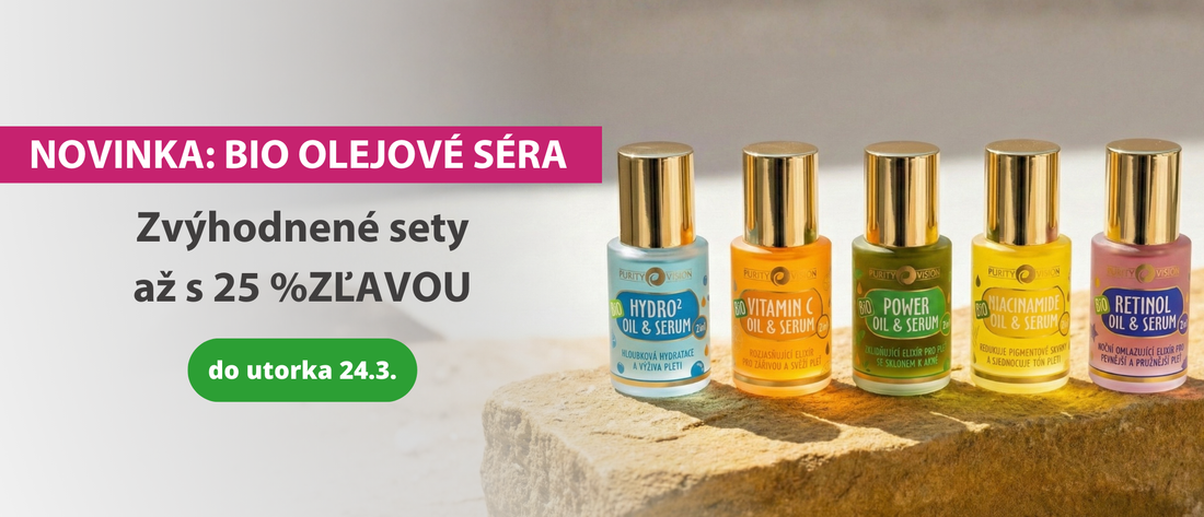 NOVINKA: Bio olejové séra 2v1 – aktívne látky a výživa v jednom kroku