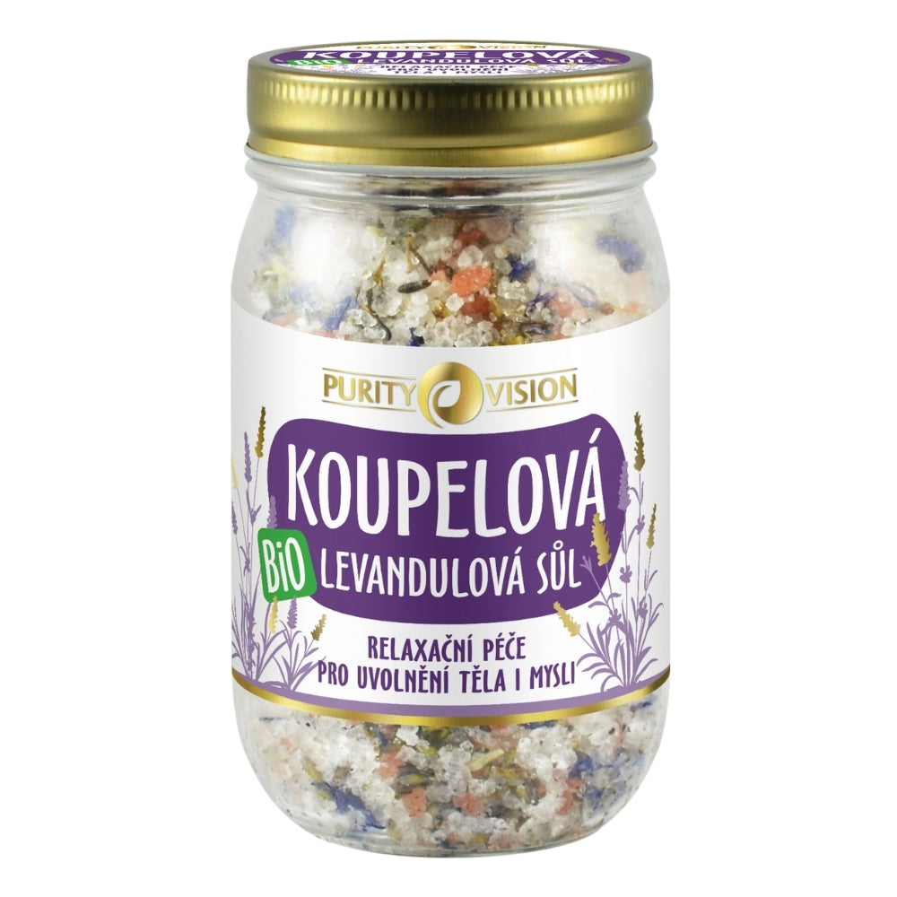 Bio Levanduľová kúpeľová soľ 400g