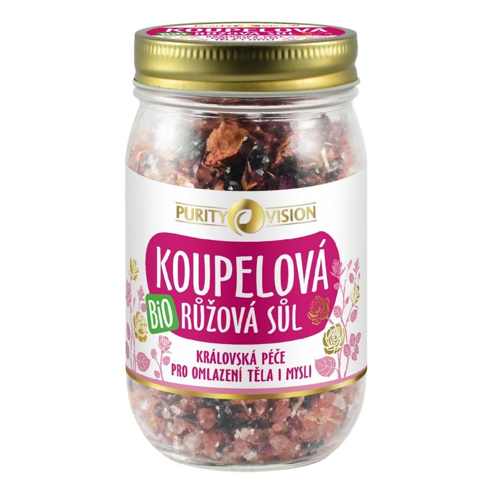 Ružová kúpeľová soľ 400g