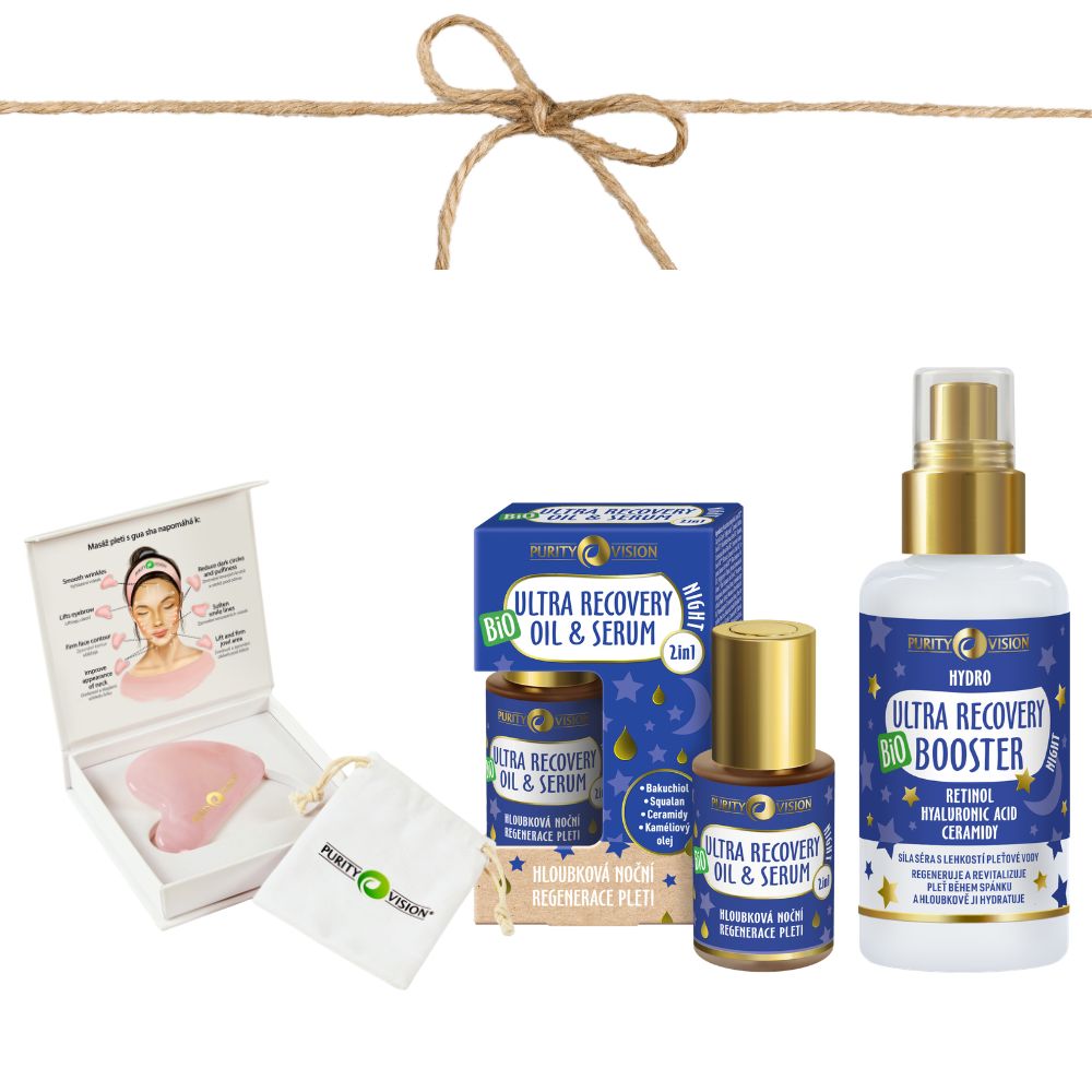 Ultra Recovery night liftingový set s Gua sha