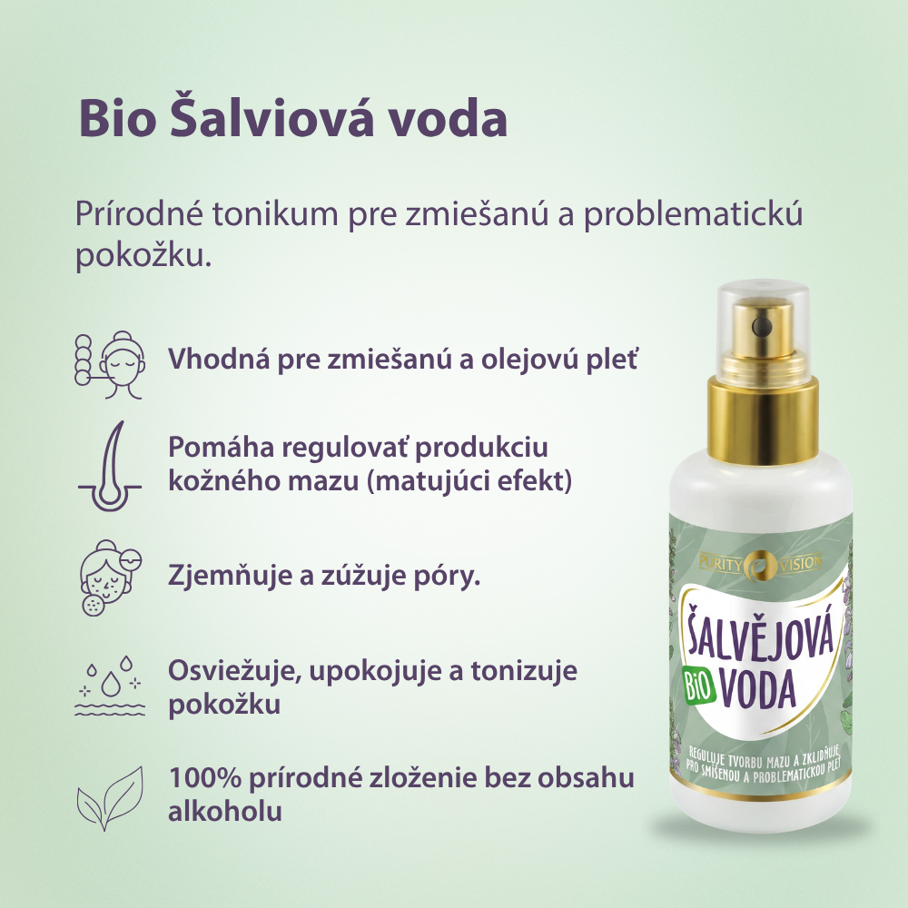 Bio Šalviová voda 100 ml