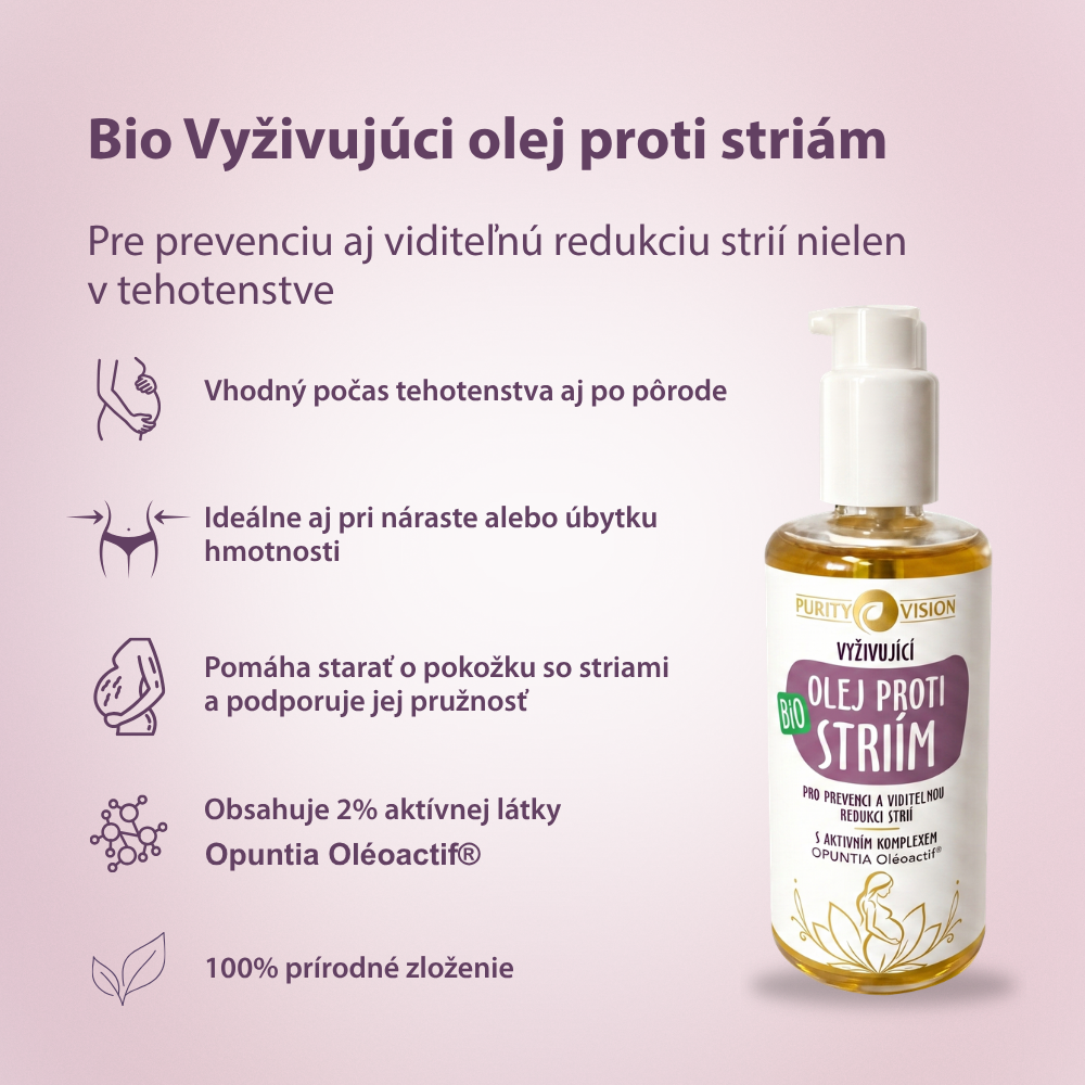 Bio Vyživujúci olej proti striám 200 ml
