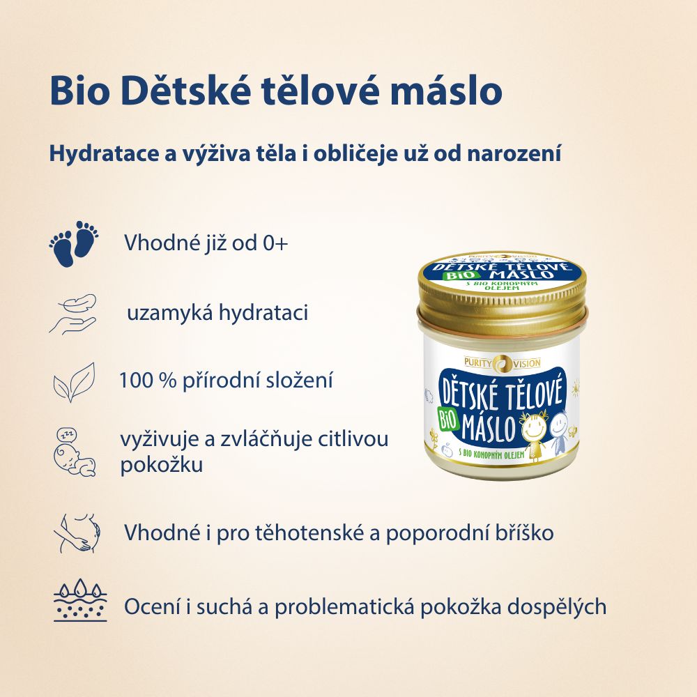 Bio Detské telové maslo 200 ml