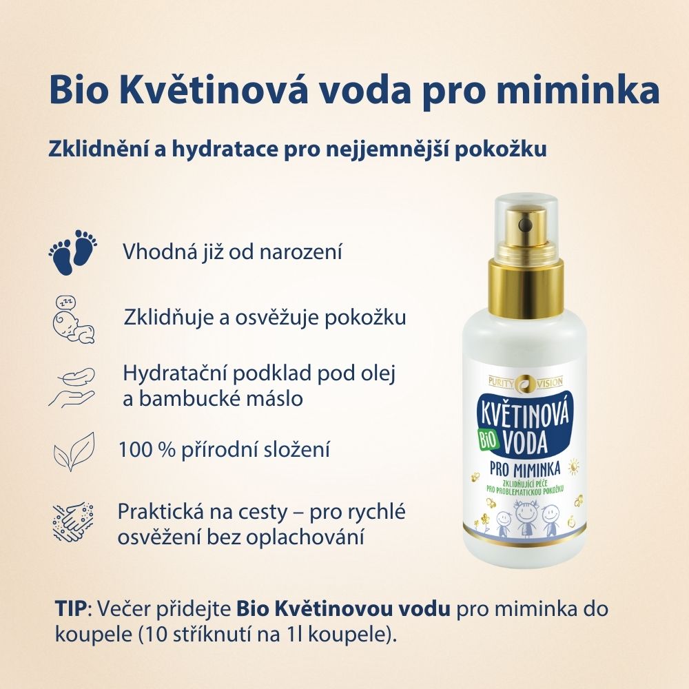 Bio Kvetinová voda pre bábätká 200 ml