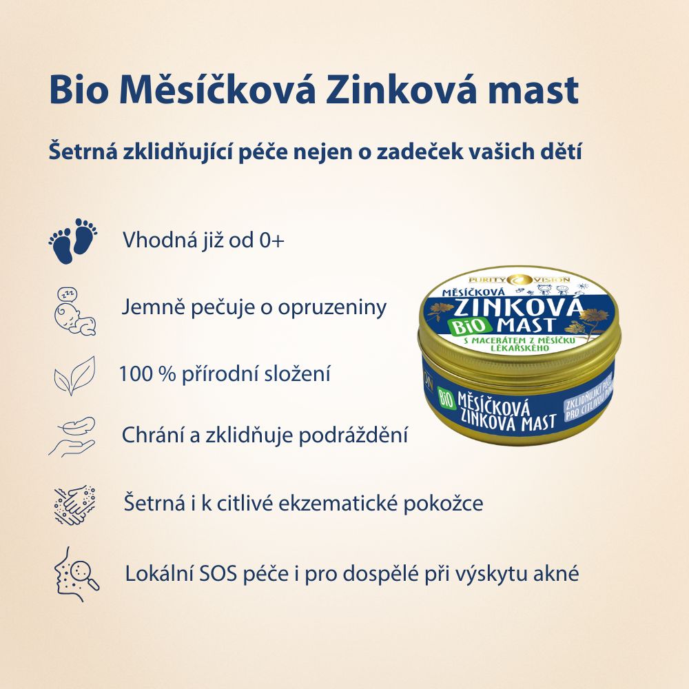 Bio Nechtiková Zinková masť 150 ml