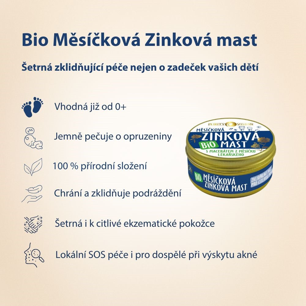 Bio Nechtíková zinková masť 70 ml – kozmetická vada