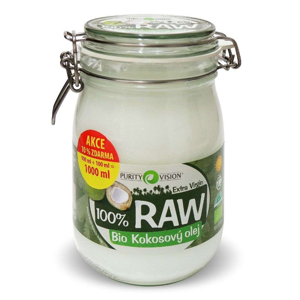 Raw Bio Kokosový olej 900+100 ml